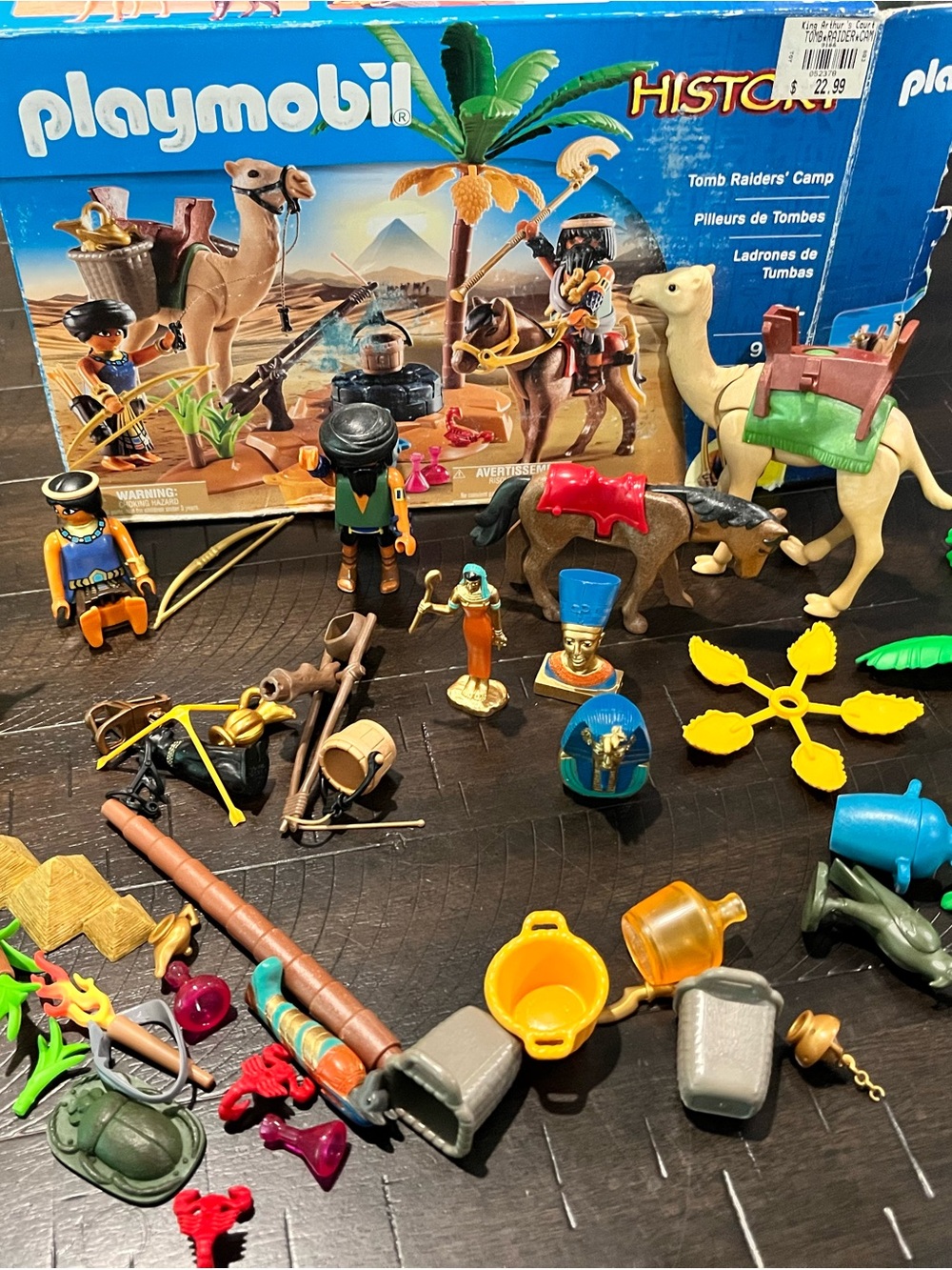 Playmobil Vintage History 5387 - Tomb Raider's Camp Incomplete